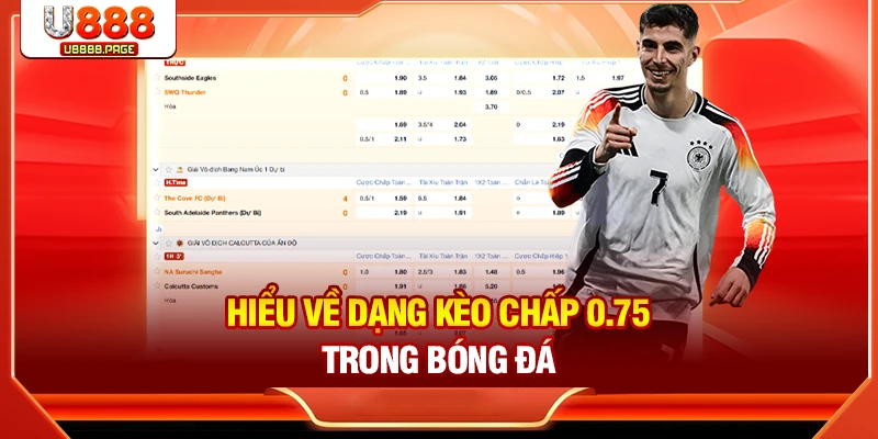 Hiểu về dạng kèo chấp 0.75 trong bóng đá