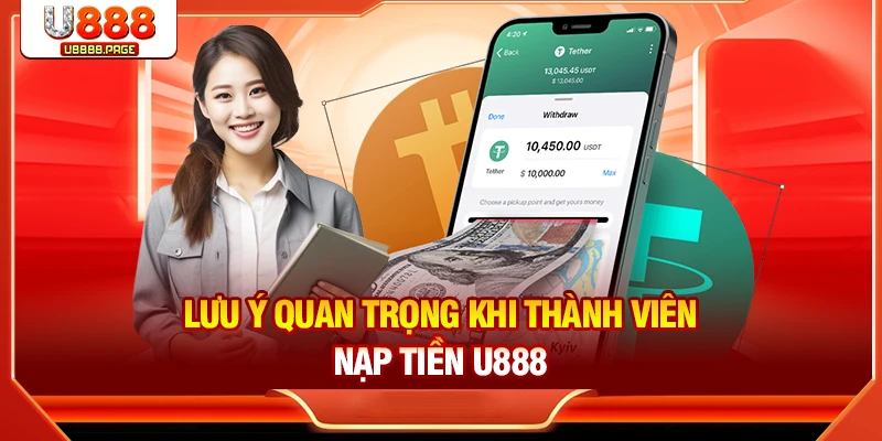 Nạp tiền U888 và những điều cần chú ý